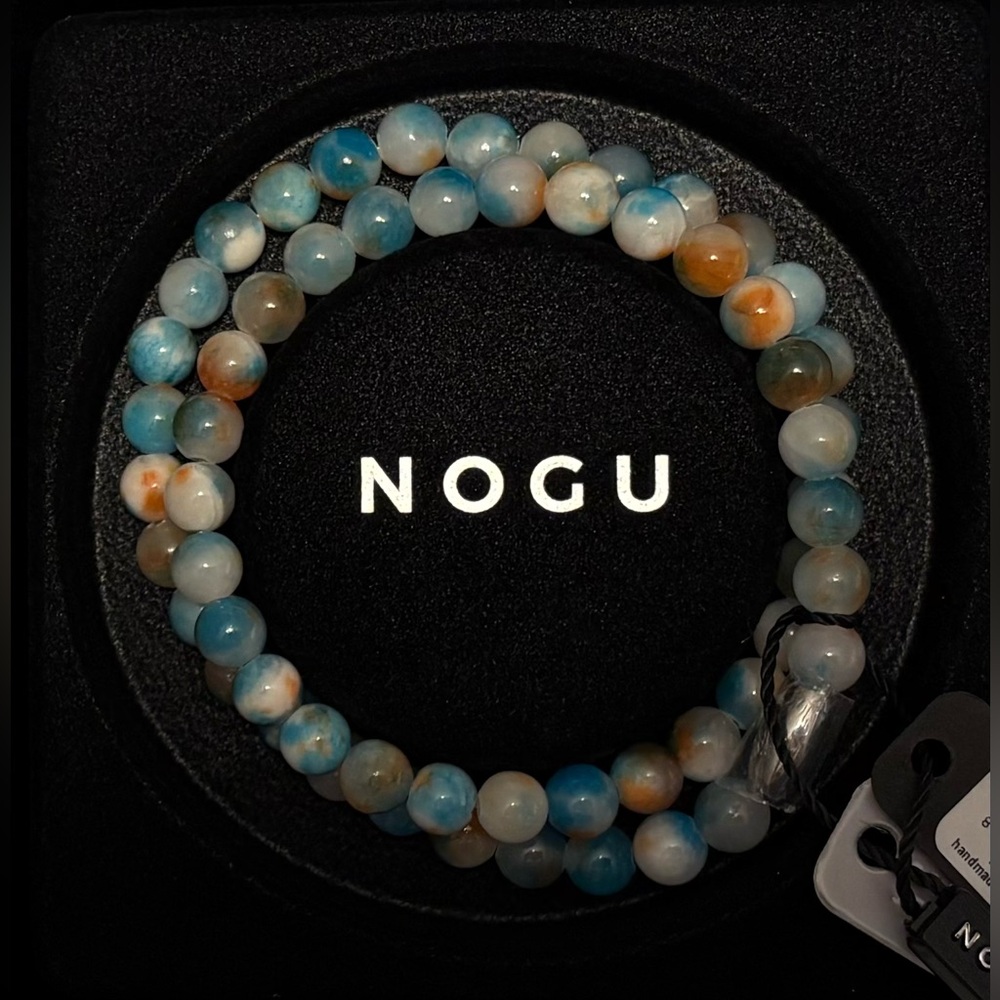 💙🧡NOGU Blue Dragon Grain Agate Wrap 🧡💙